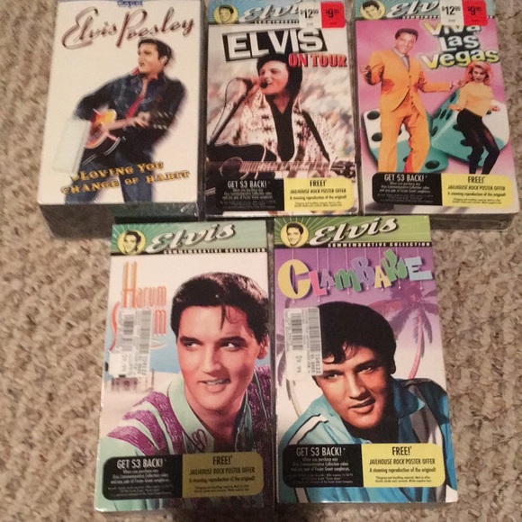 MGM Other - NWT vintage and sealed Elvis Presley, five videocassettes and one double